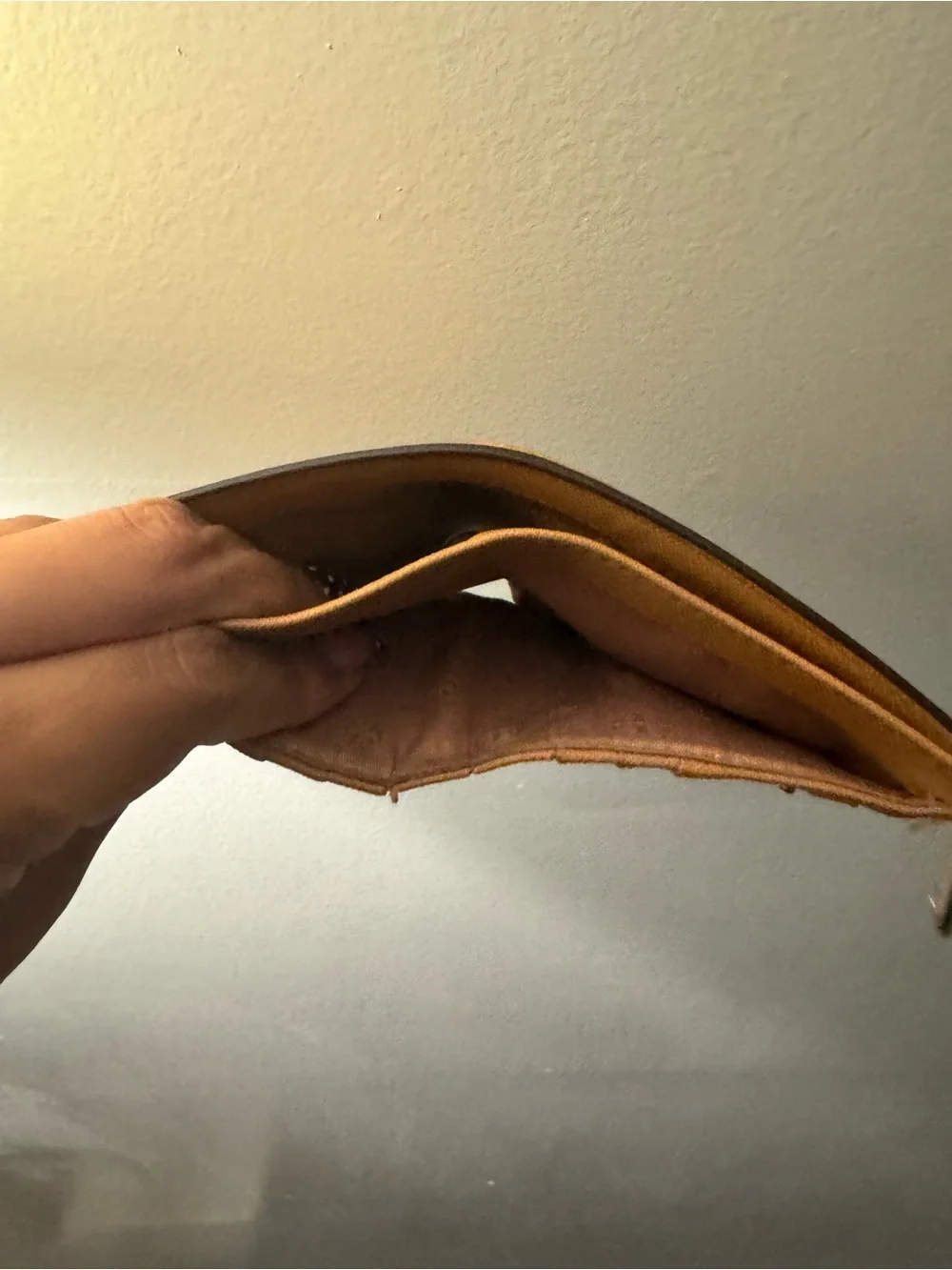 Tory Burch Pebbled Saffiano Leather Wallet in Mustard